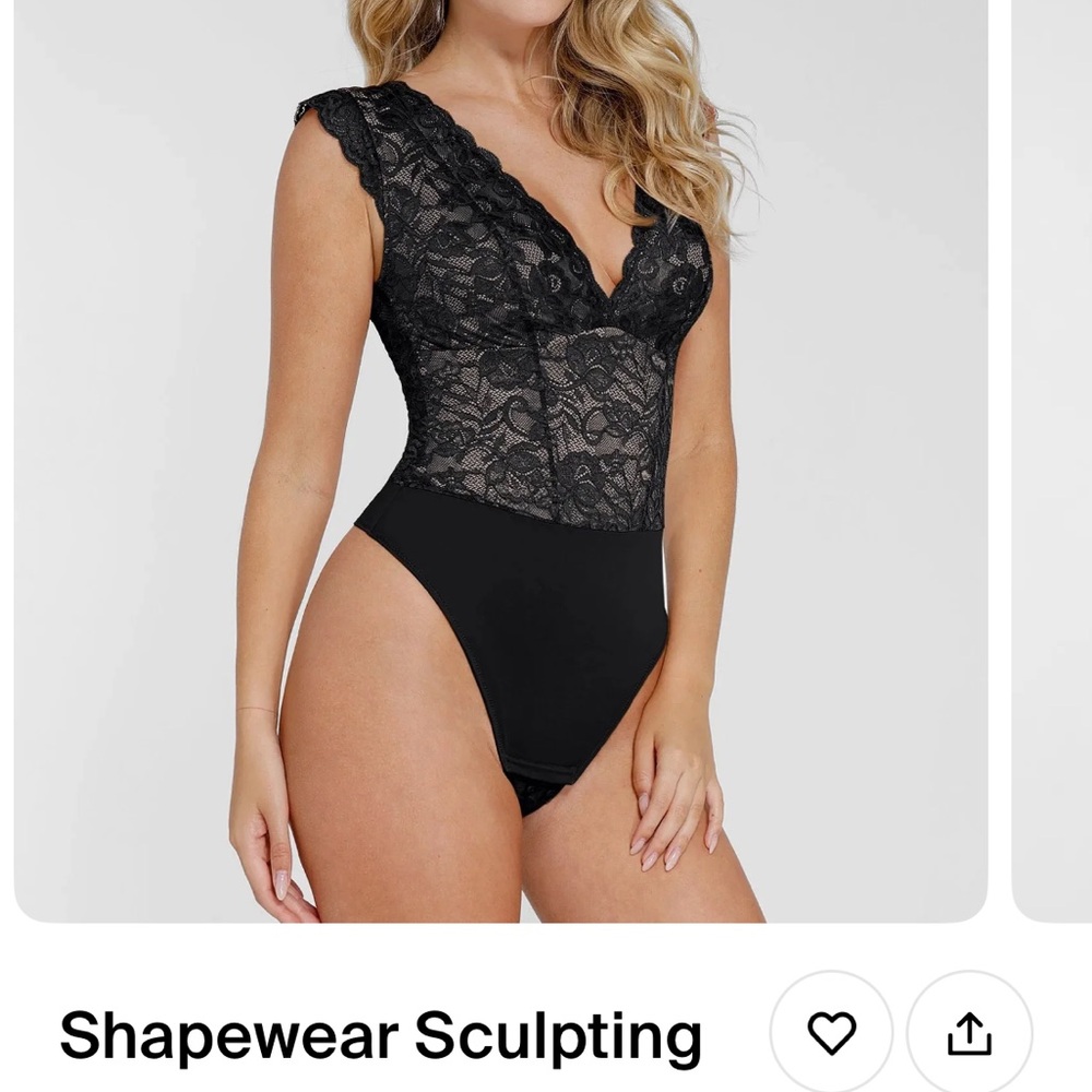 Chic Black Lace Bodysuit